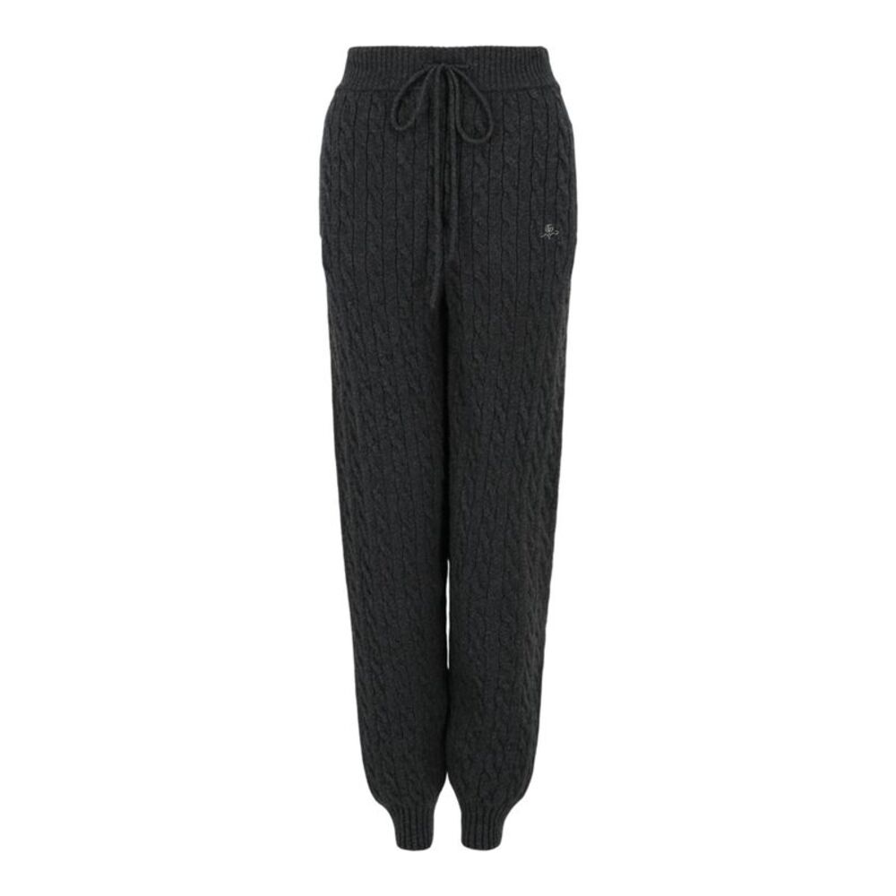 Gucci Woven Cashmere Joggers Grey Womens